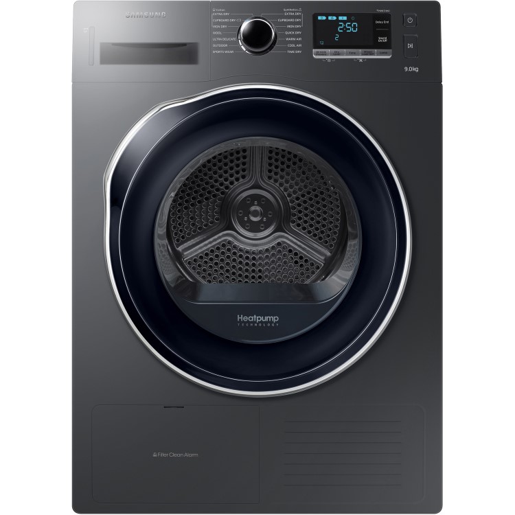 Samsung DV90K6000CX 9kg Freestanding Heat Pump Tumble Dryer - Graphite
