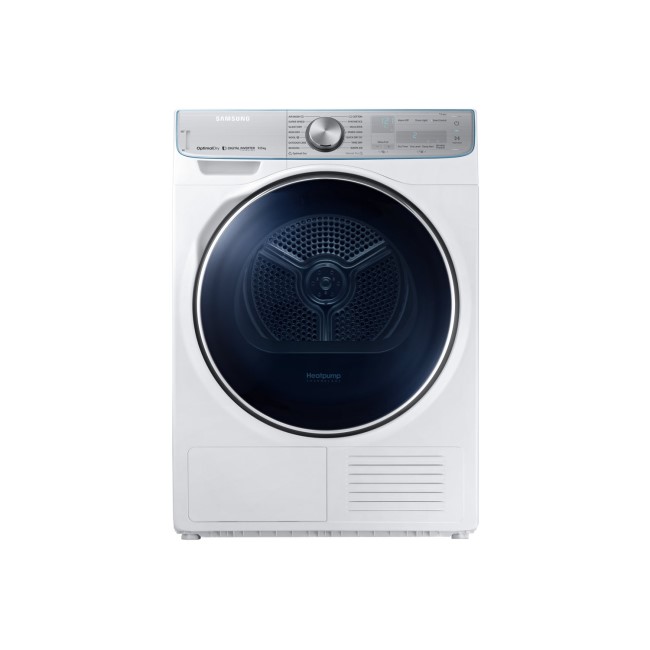 Samsung DV90N8289AW QuickDrive 9kg Freestanding Heat Pump Tumble Dryer - White
