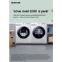 Refurbished Samsung Series 5 Plus DV90T5240AE Freestanding Heat Pump 9KG Tumble Dryer White