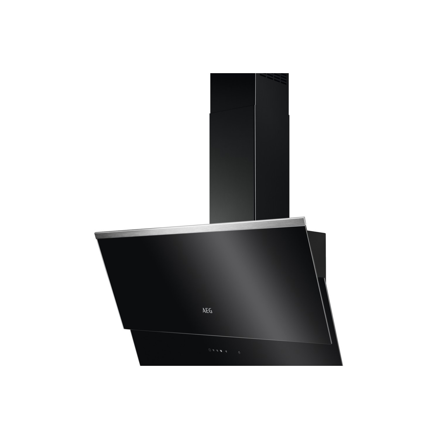 black angled cooker hood 80cm