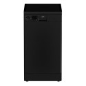DVS04020B Beko Freestanding Slimline Dishwasher - Quick&Shine™, Black