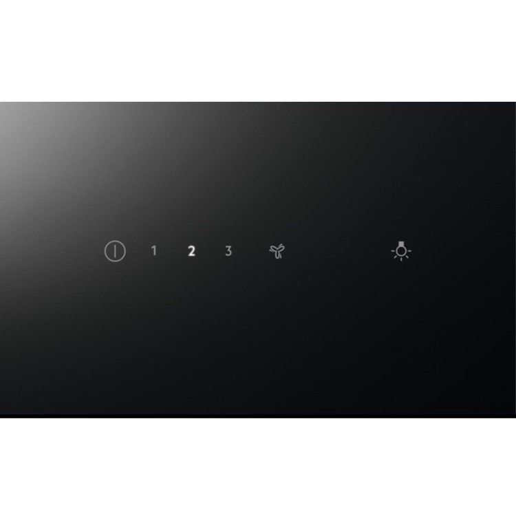 AEG 7000 Series 60cm Angled Cooker Hood with Hob2Hood - Black