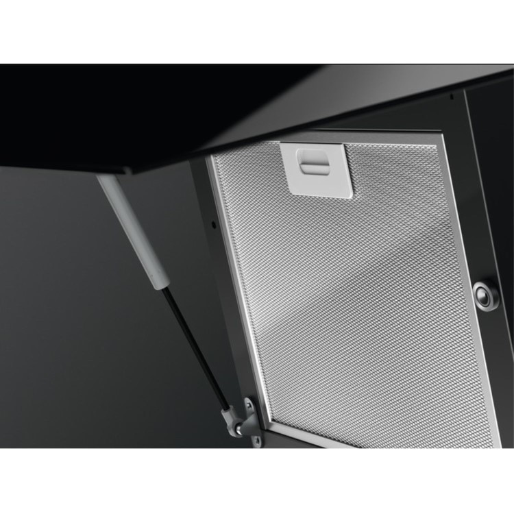 AEG 7000 Series 60cm Angled Cooker Hood with Hob2Hood - Black