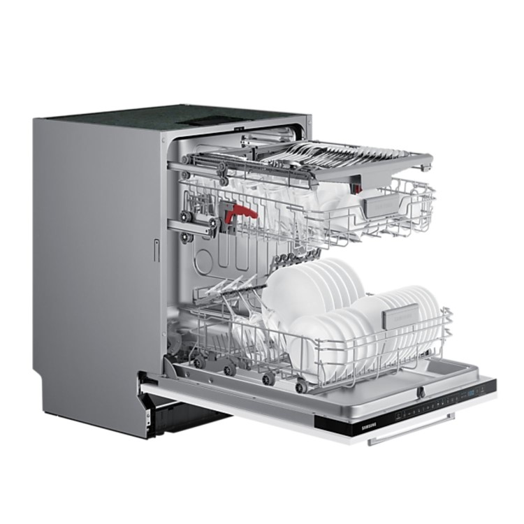 Samsung Series 7 Integrated Dishwasher - Smart Wi-Fi, D-Rated, White control panel