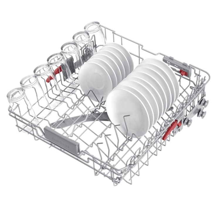 Samsung Series 7 Integrated Dishwasher - Smart Wi-Fi, D-Rated, White control panel