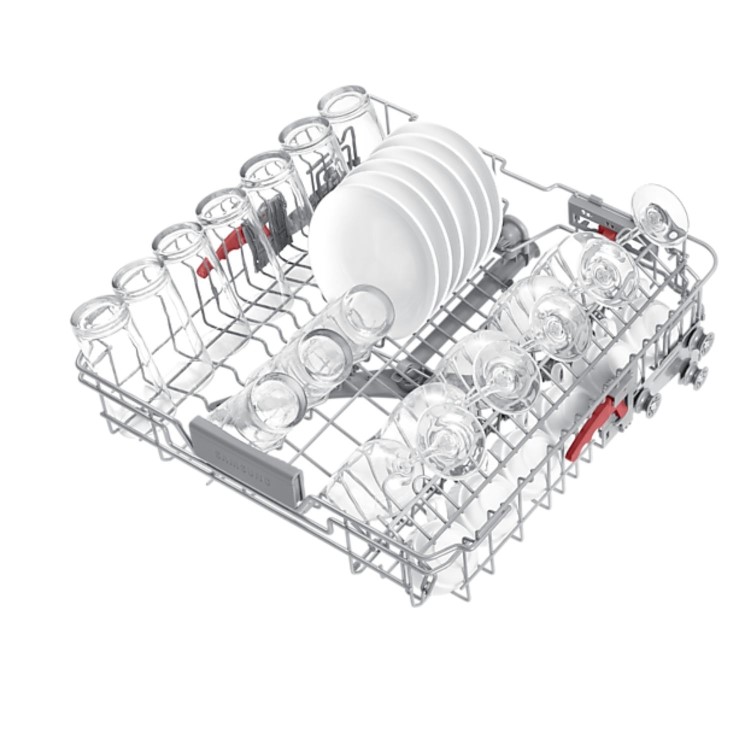 Samsung Series 7 Integrated Dishwasher - Smart Wi-Fi, D-Rated, White control panel