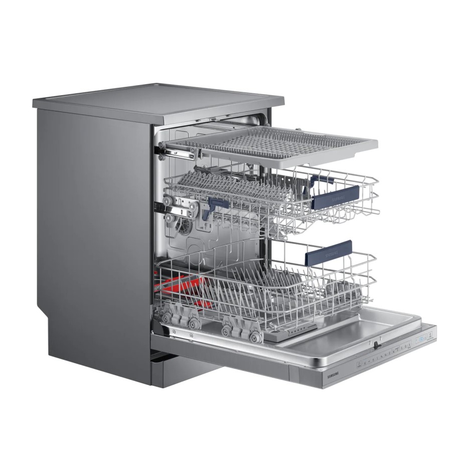 Samsung DW60M9550FS 14 Place Freestanding WaterWall Dishwasher With Cutlery Tray & Auto Open