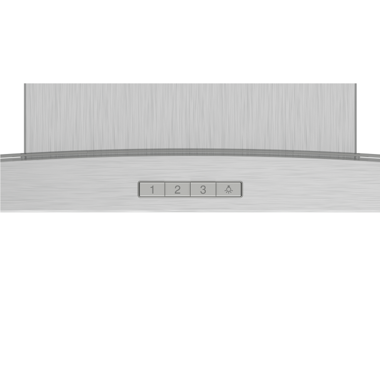 Refurbished Bosch Series 2 DWA94BC50B 90cm Curved Glass Chimney Cooker Hood Stainless Steel