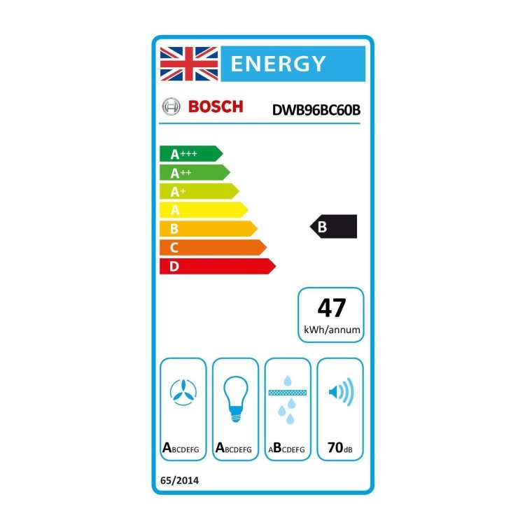 Bosch Series 2 90cm Chimney Cooker Hood - Black