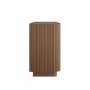 Walnut Ribbed 6 Drawer Wide Chest of Drawers - Fully Assembled - Drew
