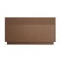 Walnut Ribbed 6 Drawer Wide Chest of Drawers - Fully Assembled - Drew