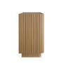 Natural Oak Ribbed 6 Drawer Large Chest of Drawers - Fully Assembled - Drew