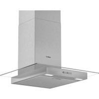 Bosch Series 2 60cm Chimney Cooker Hood With Flat Glass Canopy - Stainless Steel