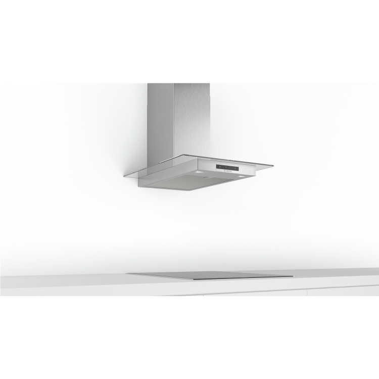 Bosch DWG66DM50B Serie 4 Touch Control 60cm Chimney Cooker Hood - Stainless Steel With Flat Glass Canopy