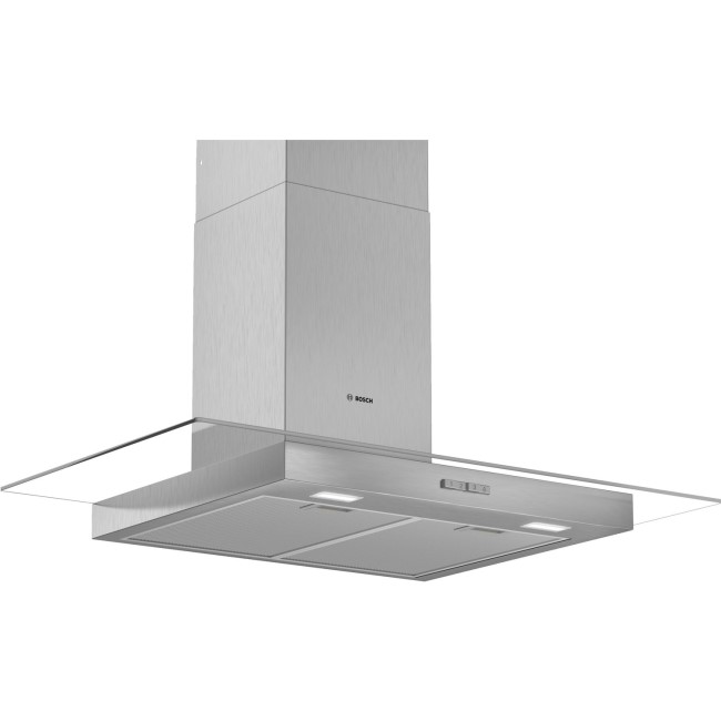Bosch DWG94BC50B Serie 2 90cm Chimney Cooker Hood - Stainless Steel With Flat Glass Canopy
