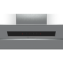 Bosch DWK67BM60B Serie 4 Touch Control 60cm Angled Cooker Hood - Stainless Steel And Black Glass