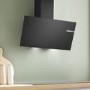 Refurbished Bosch Series 2 DWK85DK60B 80cm Angled Chimney Cooker Hood Black