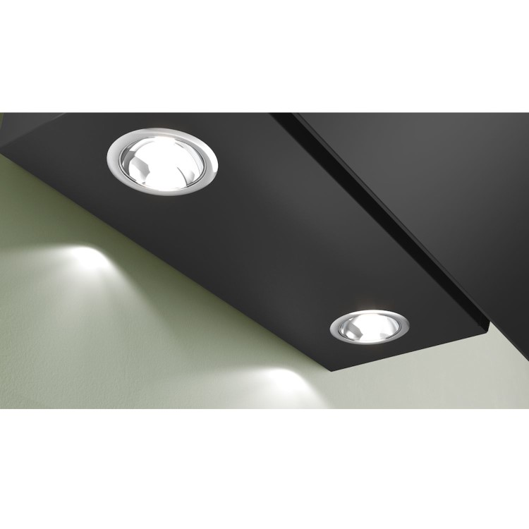 Refurbished Bosch Series 2 DWK85DK60B 80cm Angled Chimney Cooker Hood Black