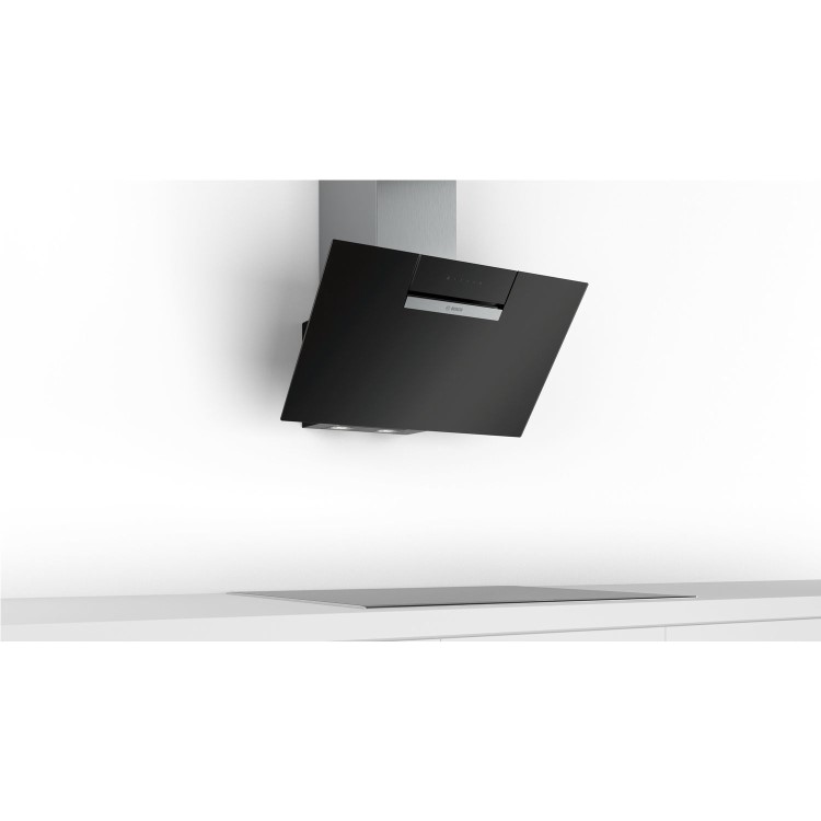 Refurbished Bosch Serie 2 DWK87EM60B 80 cm Angled Chimney Cooker Hood 