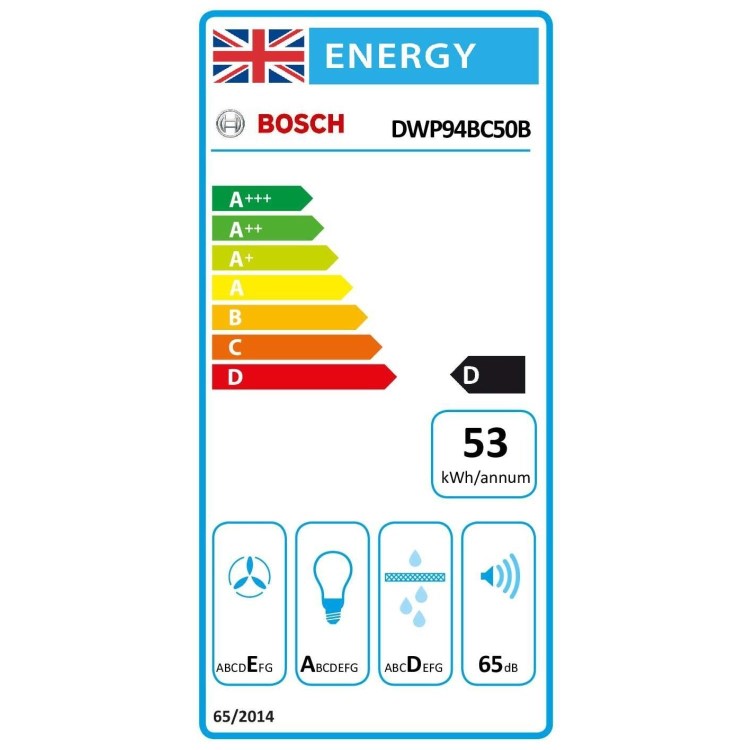 Bosch Series 2 90cm Pyramid Chimney Cooker Hood - Stainless Steel