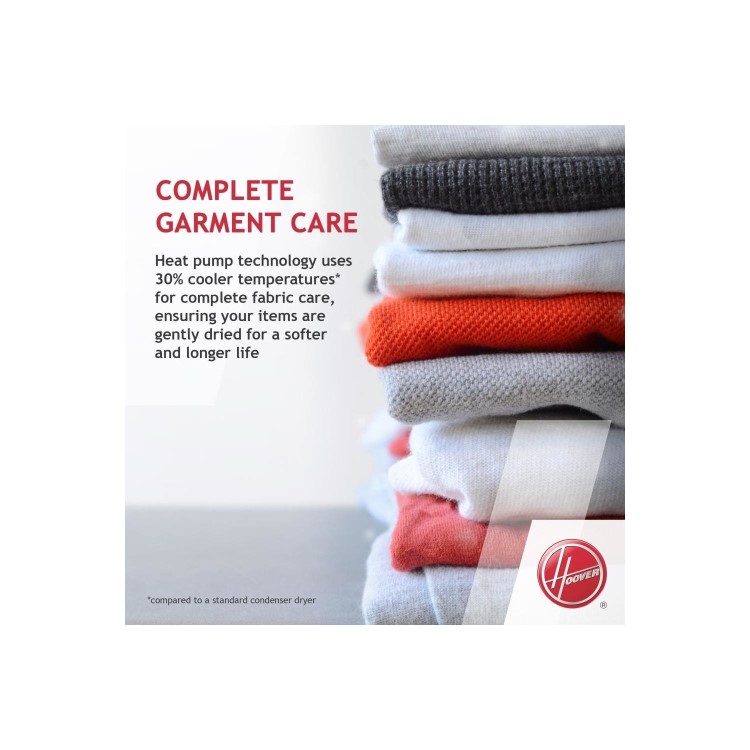 Refurbished Hoover DXH9A2TCEB Smart Freestanding Heat Pump 9KG Tumble Dryer Black