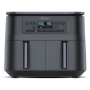 Ninja DZ300UK Dual Zone 6-in-1 7.6L Air Fryer  Gun Metal Grey  Twin Baskets for Healthy Crispy Cooking