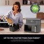Ninja DZ300UK Dual Zone 6-in-1 7.6L Air Fryer  Gun Metal Grey  Twin Baskets for Healthy Crispy Cooking