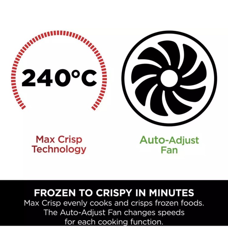 Ninja DZ300UK Dual Zone 6-in-1 7.6L Air Fryer  Gun Metal Grey  Twin Baskets for Healthy Crispy Cooking