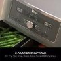 Ninja DZ400UK Dual Zone 6-in-1 9.5L Air Fryer  2 Twin Baskets  Healthy Crispy Cooking  Grey