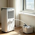Dehum-Mate Dehumidifier Mate - Smart Wi-Fi Uplift Pump with continuous drainage with extraction humidity & temperature monitoring