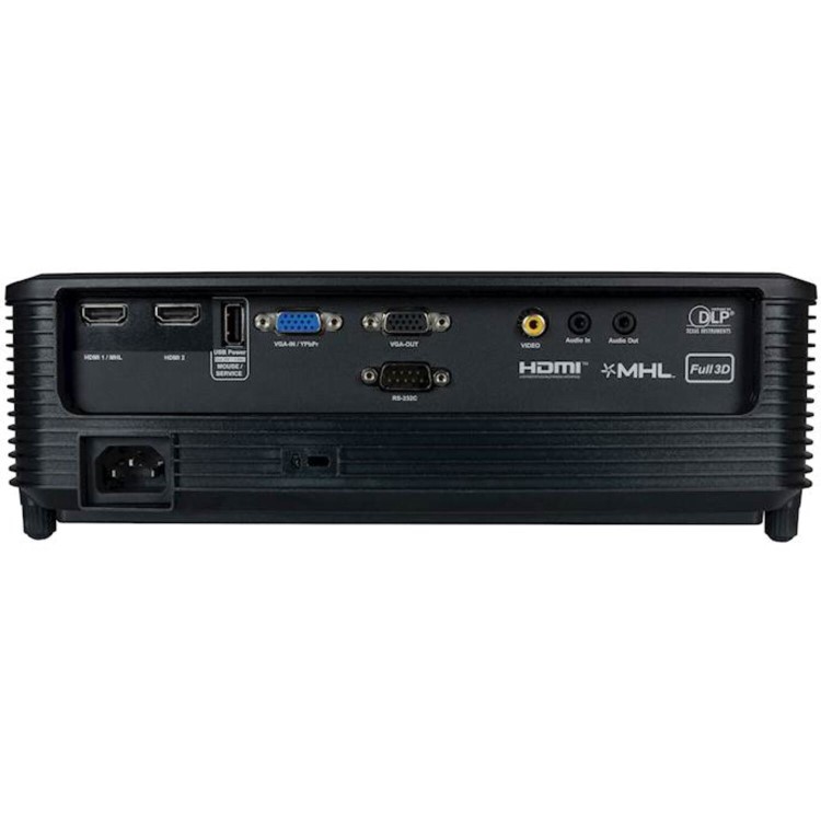 Ex Display - Optoma W341+ data projector 3800 ANSI lumens DLP WXGA 1280x720 3D Desktop projector Black