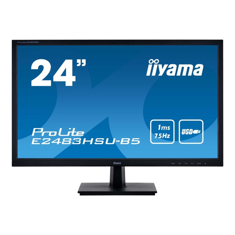 GRADE A1 - iiyama ProLite E2483HSU-B5 24" Full HD Monitor