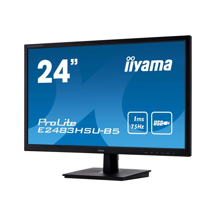 GRADE A1 - iiyama ProLite E2483HSU-B5 24" Full HD Monitor