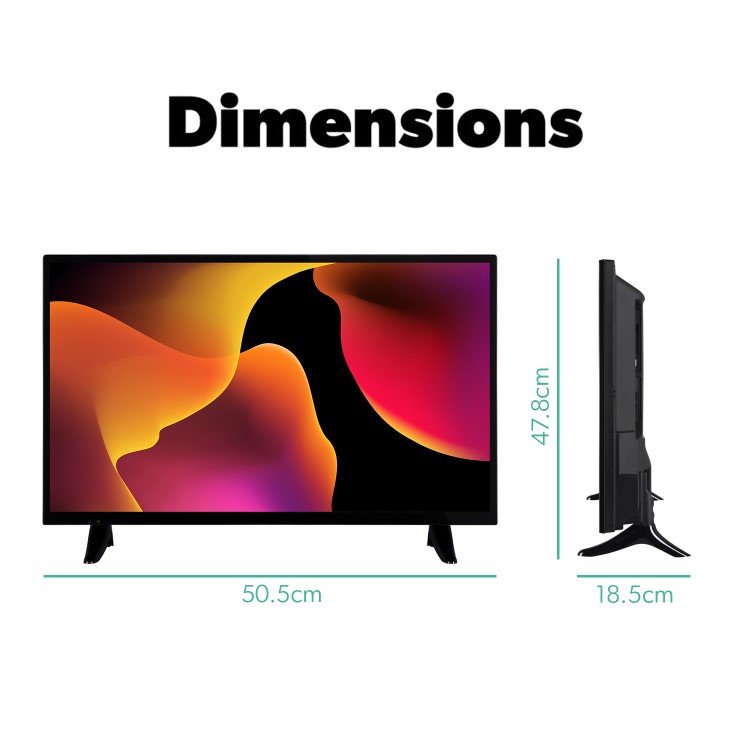 electriQ 32 Inch Full HD LED Smart TV with Freeview HD and Freeview Play