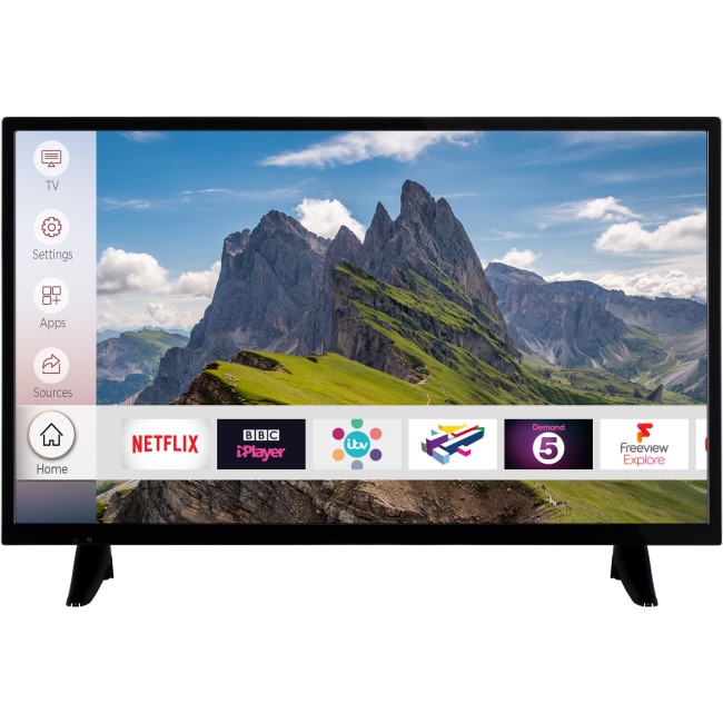GRADE A1 - electriQ 32" HD Ready LED Smart TV with Freeview HD and Freeview Play