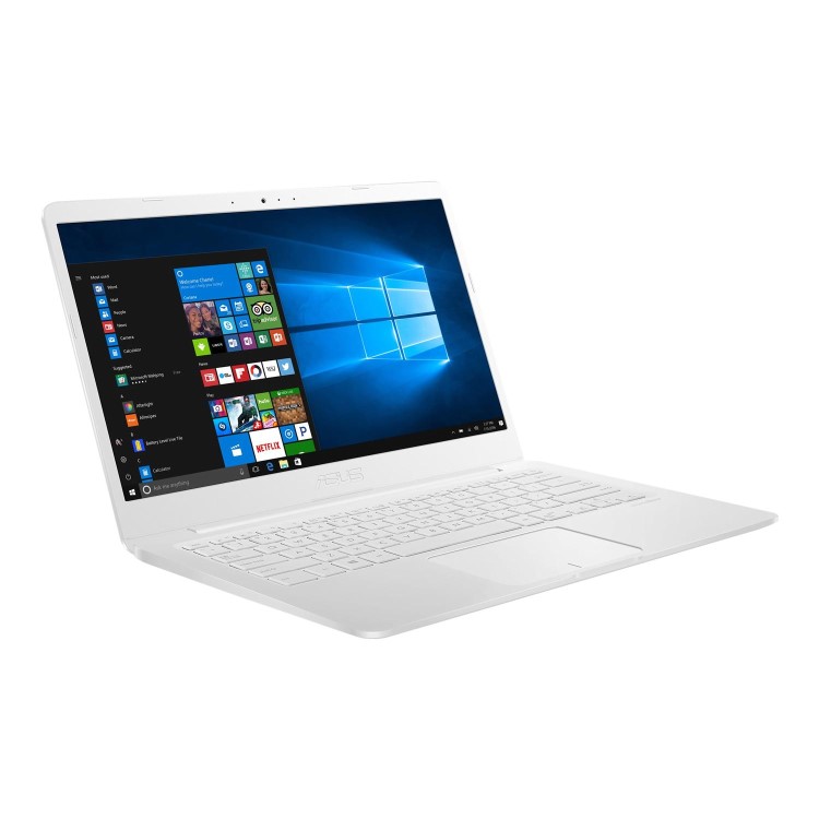 Refurbished Asus Vivobook Intel Celeron N3060 4GB 32GB 14 Inch Windows 10 S Laptop in White Inc Office 365