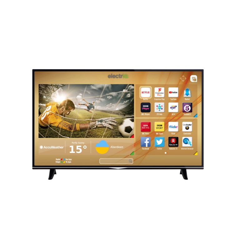 electriQ 55" 4K Ultra HD LED Smart TV with Freeview HD and Freeview Play