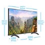 Ex Display - electriQ 43" 4K Ultra HD Smart HDR LED TV with Dolby Vision and Freeview Play