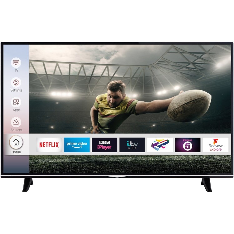 Refurbished ElectriQ 50" 4K Ultra HD HDR Smart LED TV with Alexa