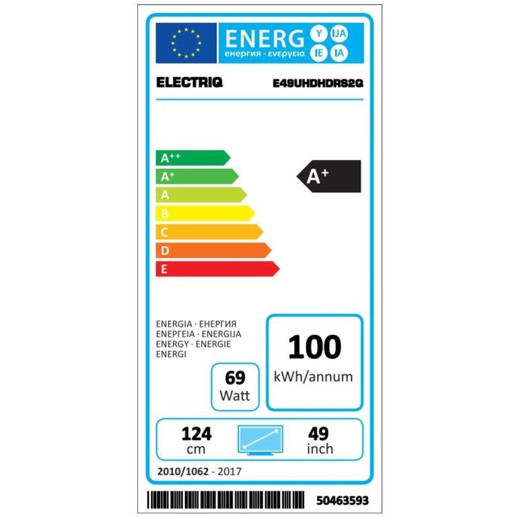 Refurbished ElectriQ 50" 4K Ultra HD HDR Smart LED TV with Alexa