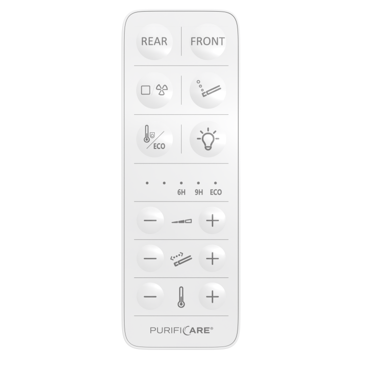 GRADE A1 - Smart Bidet Heated Japanese Toilet Seat with Warm Air Drying and Remote Control - Purificare 