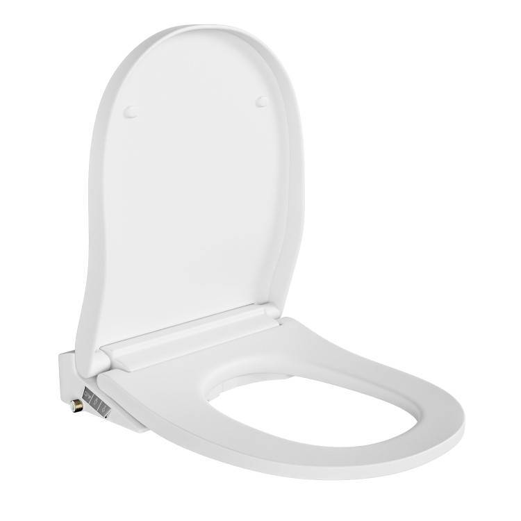 GRADE A1 - Smart Bidet Heated Japanese Toilet Seat with Warm Air Drying and Remote Control - Purificare 