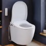 GRADE A1 - Smart Bidet Heated Japanese Toilet Seat with Warm Air Drying and Remote Control - Purificare 
