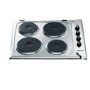 Hotpoint 58cm 4 Zone Solid Plate Hob - Stainless Steel