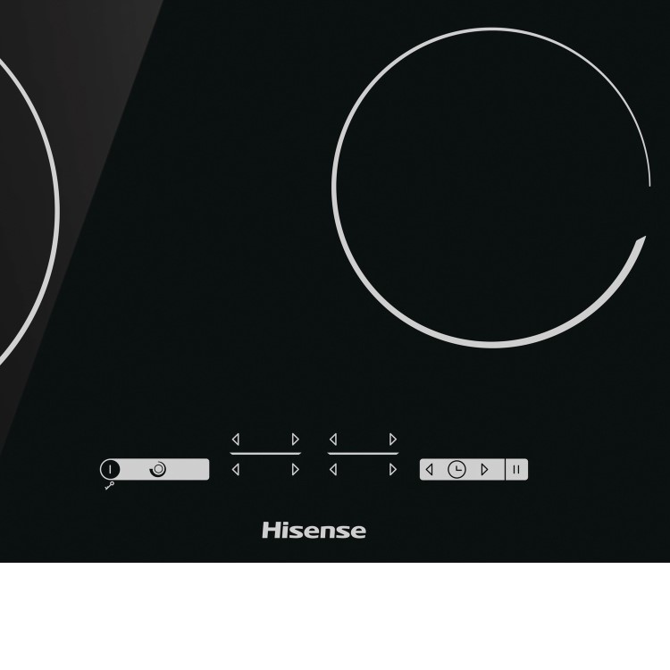 Refurbished Hisense E6432C 60cm Touch Control 4 Zone Ceramic Hob With Double Ring Zone