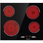 Refurbished Hisense E6432C 60cm Touch Control Ceramic Hob With Double Ring Zone Black
