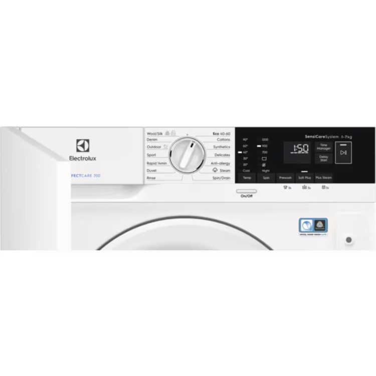 Electrolux SteamCare 7kg 1200rpm Integrated Washing Machine - White