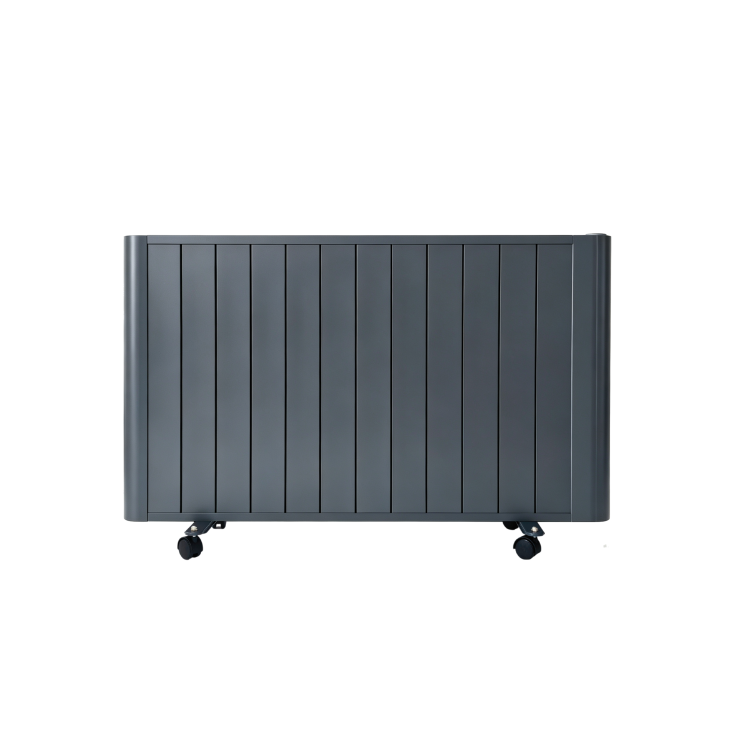 electriQ 2000W Anthracite Smart Aluminium Electric Designer Radiator - Sleek Wall Mounted & Energy Efficient Panel Heater