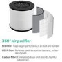 Refurbished electriQ 360 Degree Air Purifier Smart WiFi Alexa with Air Quality Sensor and HEPA Carbon filters for rooms up to 40 sqm