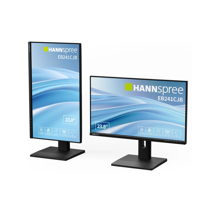 HANNspree 23.8" Hybri Paperlike TN Transflective LCD Full HD Eye-Care USB-C Height-Adjustable Monitor